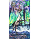 Original Painting - Aurora Reindeer